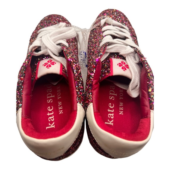 Kate Spade New York Ace Pink Multi Glitter Low-Top Sneakers NWOB Style No. KA316 - Picture 10 of 14